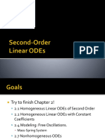 4 Second Order Linear ODEs 1