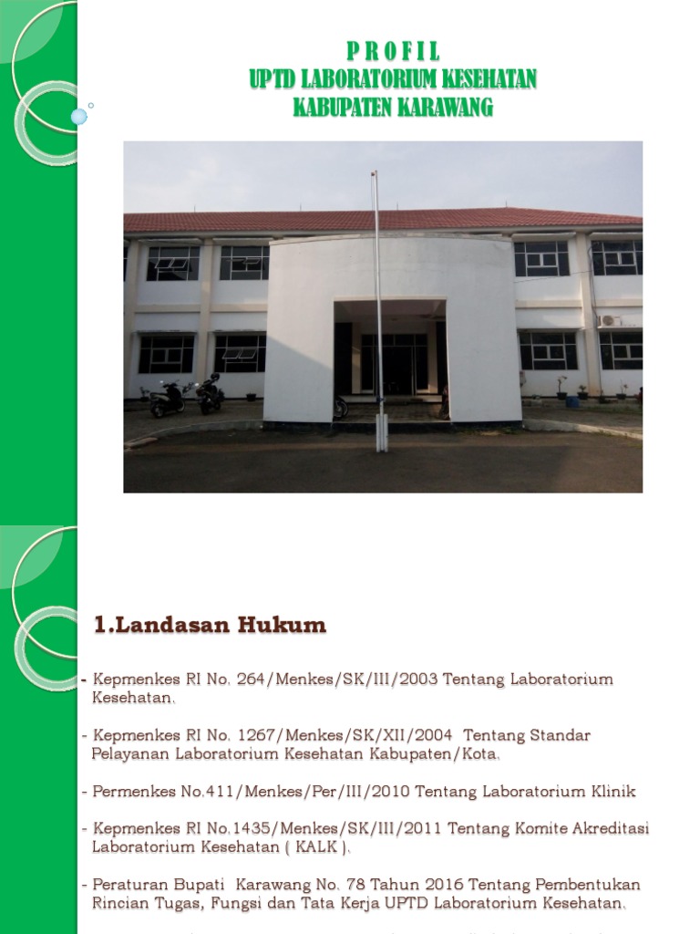 Profil UPTD Laboratorium Kesehatan Karawang | PDF
