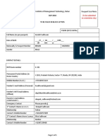 DCP 2018 Registration Form: (To Be Submitted On Orientation Day)