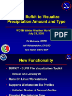 Using Bufkit To Visualize Precipitation Amount and Type: WDTB Winter Weather Workshop July 23, 2003