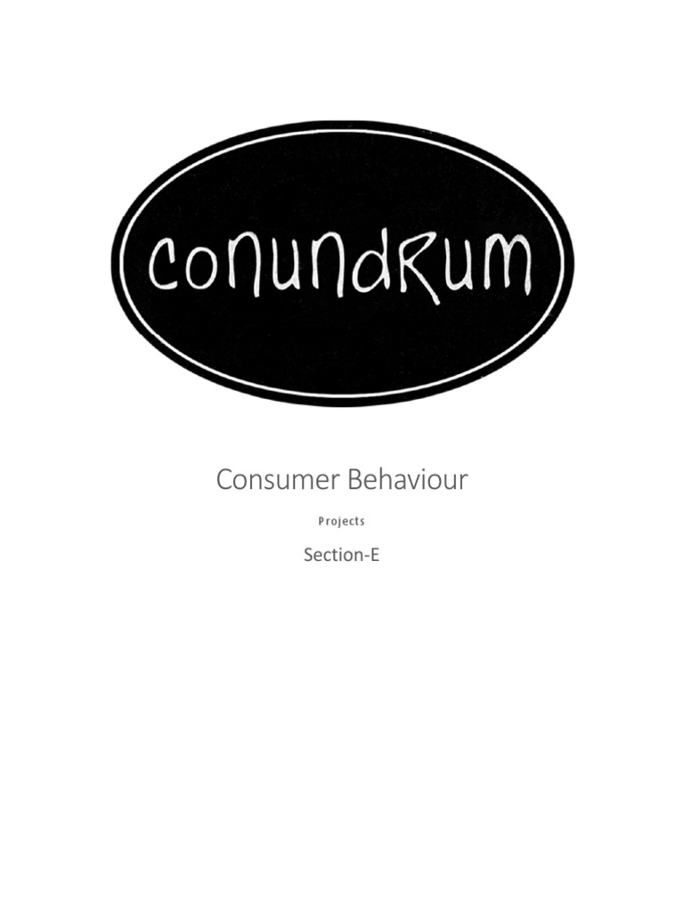 Consumer Behaviour Project-Section E PDF | PDF | Advertising | Social Media