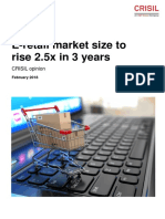 E Retail Market Size To Rise 2dot5x in 3 Years