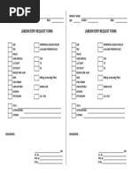 Laboratory Request Form Laboratory Request Form: Diagnosis: Diagnosis