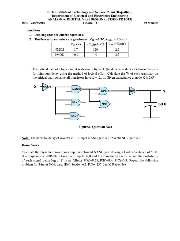 VLSI Design Tutorial: Logic Optimization | PDF