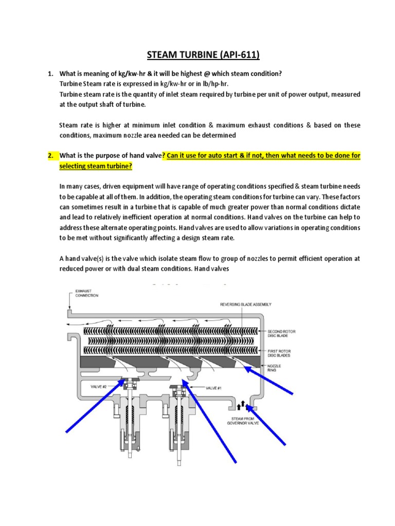 Steam Turbine | Download Free PDF | Valve | Turbine