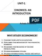 UNIT-1 Economics: An: Achala Dadhichi