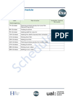 Production Schedule