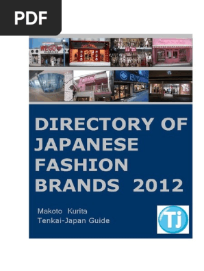 Directory Of Japanese Fashion Brands Pdf Fashion Retailers
