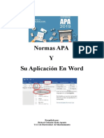 Normas APA y Su Aplicación en WORD