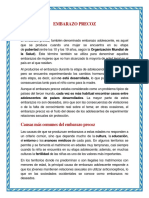 Embarazo Precoz ¿Qué Es?: Pubertad Organización Mundial de La Salud