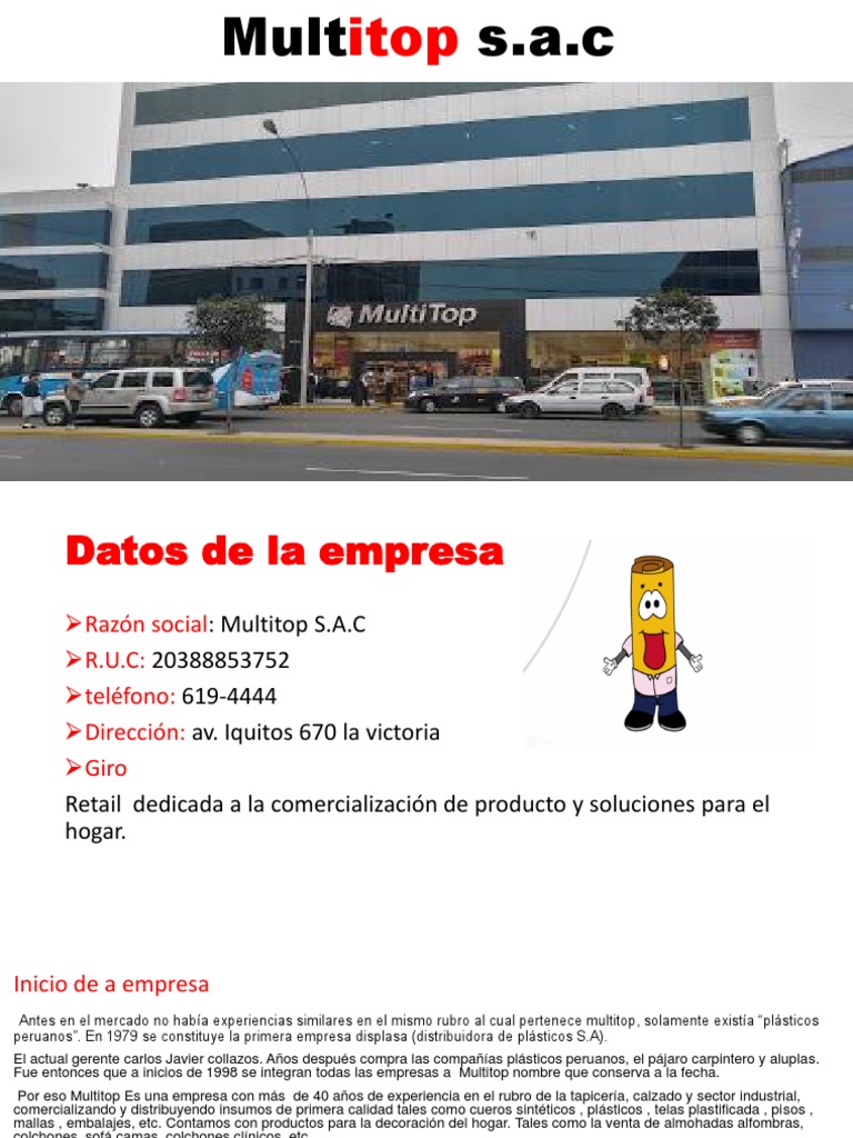 Datos de Multitop S.A.C en Perú | PDF | Perú | Al por menor