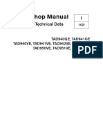 Technical Data Workshop Manual for TAD940GE, TAD941GE, TAD940VE, TAD941VE, TAD942VE, TAD943VE, TAD950VE, TAD951VE and TAD952VE Industrial Engines