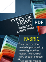 Types and Properties of Fabric