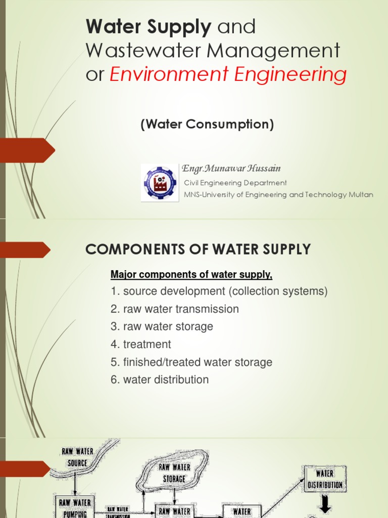 Wastewater Management Or: Water Supply and | PDF | Reservoir | Water Supply