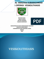 Paper Regional Anastesi Subarachnoid Block Pada Operasi Vesikolithiasis