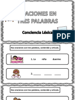 Oraciones 3 Palabras PDF