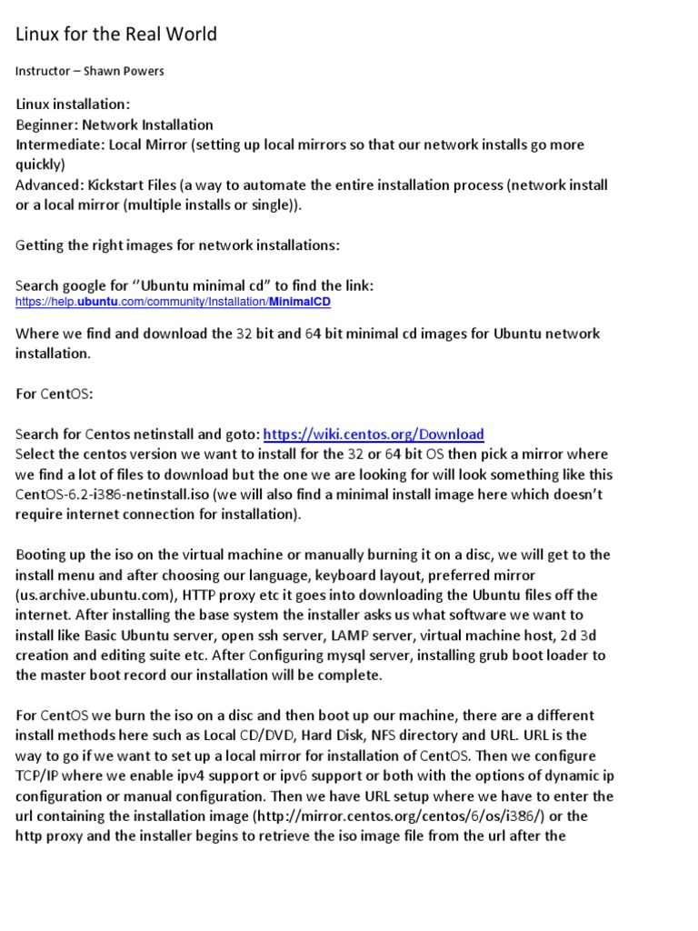 Linux For The Real World Instructor Shawn Powers Download Free PDF