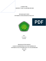 Laporan PKL Semester 7 Tahun Akademik 2019-2020: Oleh: Dwi Puspita 16670008