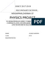 Physics Project: AISSCE 2017-2018 D.A.V. Sr. Secondary School, Mogappair, Chennai-37