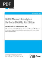 NIOSH Method 0500 for Total Dust Sampling | PDF | Particulates | Dust