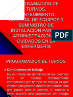 Programación de Turnos, Mantenimiento, Control de