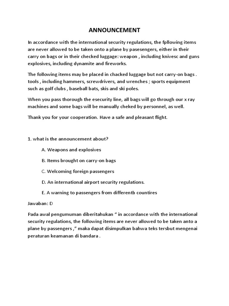 Announcement Ponila Wati Baggage Board Of Directors