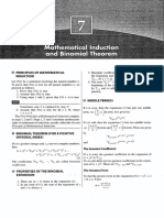 Mathematical Induction and Binomial Theorem