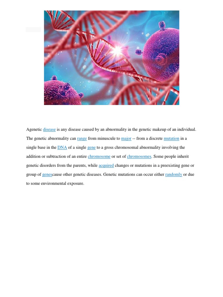 Understanding Genetic Diseases and Disorders | PDF