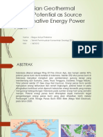 Indonesian Geothermal Energy Potential As Source of Alternative Energy Power Plant