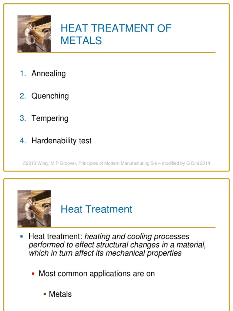 TM23 - Heat Treatment of Metals PDF | PDF | Annealing (Metallurgy ...