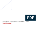 Como Hacer Una Dobladora Manual para Lamina PDF