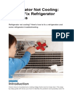 How to Fix a Refrigerator Not Cooling in Less Than 40 Steps
