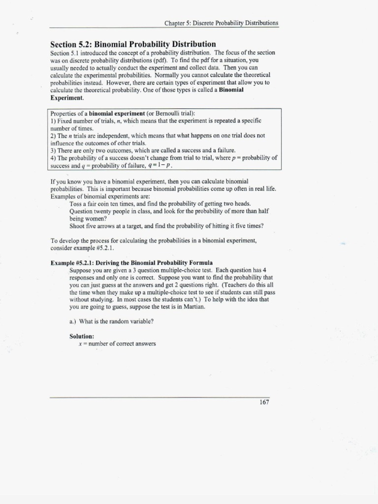 EM 24 Binomial Probability Distribution PDF | PDF