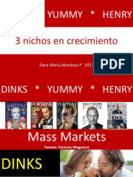 DINKS YUMMY HENRY + Nichos de Mercado en Crecimiento + Mercadeo