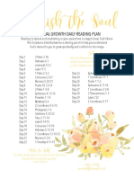 Spiritual Growth Scripture Reading Plan