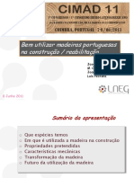 Apresentacao - Madeiras Portuguesas CIMAD11 JoseSantos - 8jun11 PDF