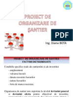 PROIECT ORGANIZARE DE SANTIER