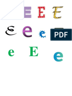 Distintas letras E