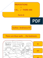 Prepositions + There Is / There Are Form 6