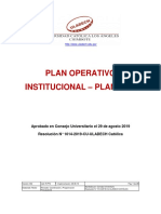 Plan Operativo Institucional 2019