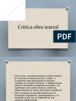 Crítica Obra Teatral