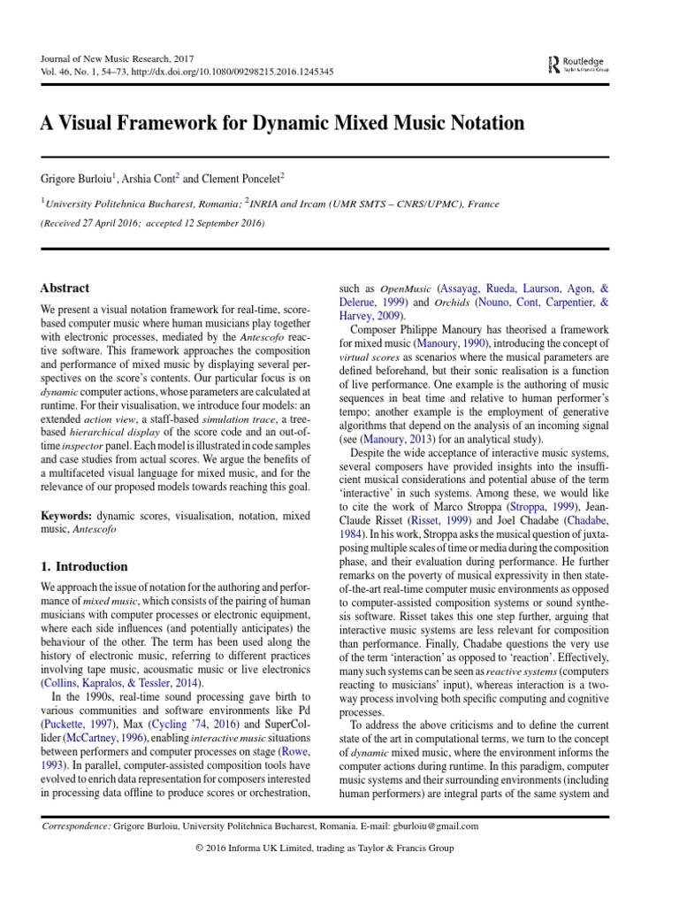Visual Framework For Dynamics | PDF | Electronic Music | Control Flow