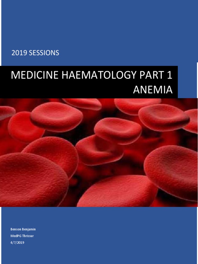 Hematology Part 1 Notes | PDF | Anemia | Red Blood Cell