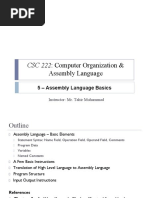 Assembly Language Topic