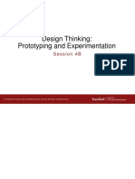 Design Thinking: Prototyping and Experimentation: Session 4B