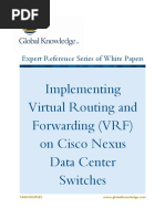 Implementing Virtual Routing and Forwarding VRF On Cisco Nexus Data Center