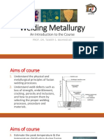 Welding Metallurgy: An Introduction To The Course