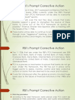 Prompt Corrective Action Taken by RBI