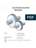 Cálculo de Rueda Dentada Diente Helicoidal PDF