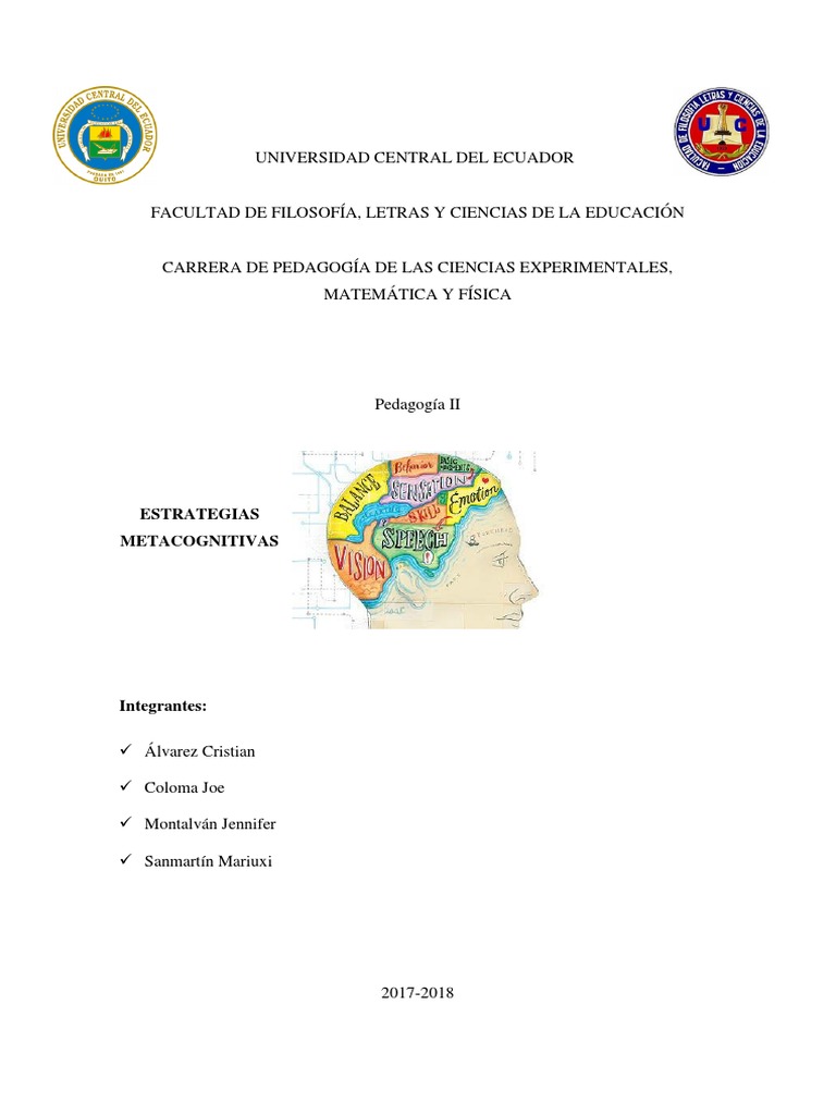 Estrategias Metacognitivas | PDF | Teoria de la mente | Memoria